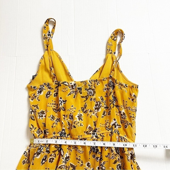 TRIXXI Women’s Yellow Floral Dress - Small - Picture 8 of 10